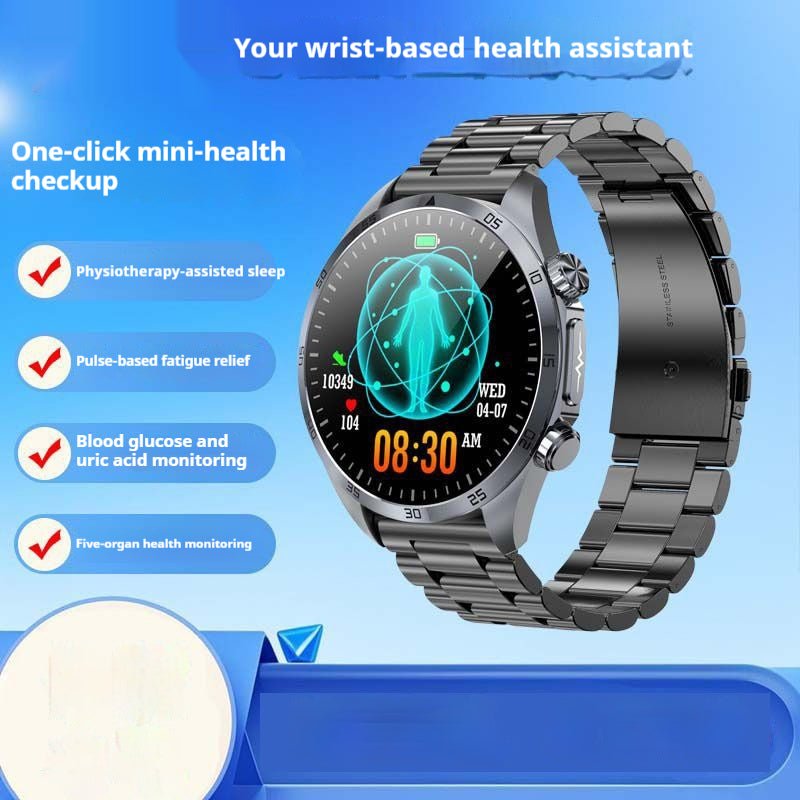 Smartwatch with Bluetooth Calling, Amoled Touchscreen, Health Monitoring