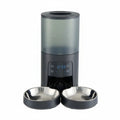 6L Automatic Cat Feeder for 2 Cats - black