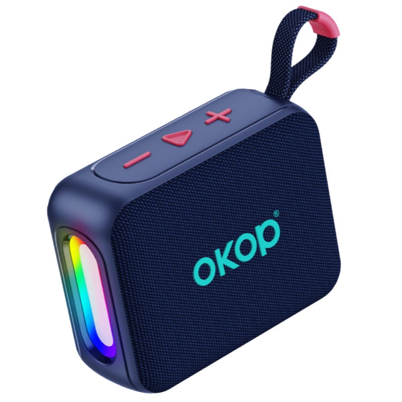 KP-852 Wireless Bluetooth Speaker with RGB Lighting - Blue