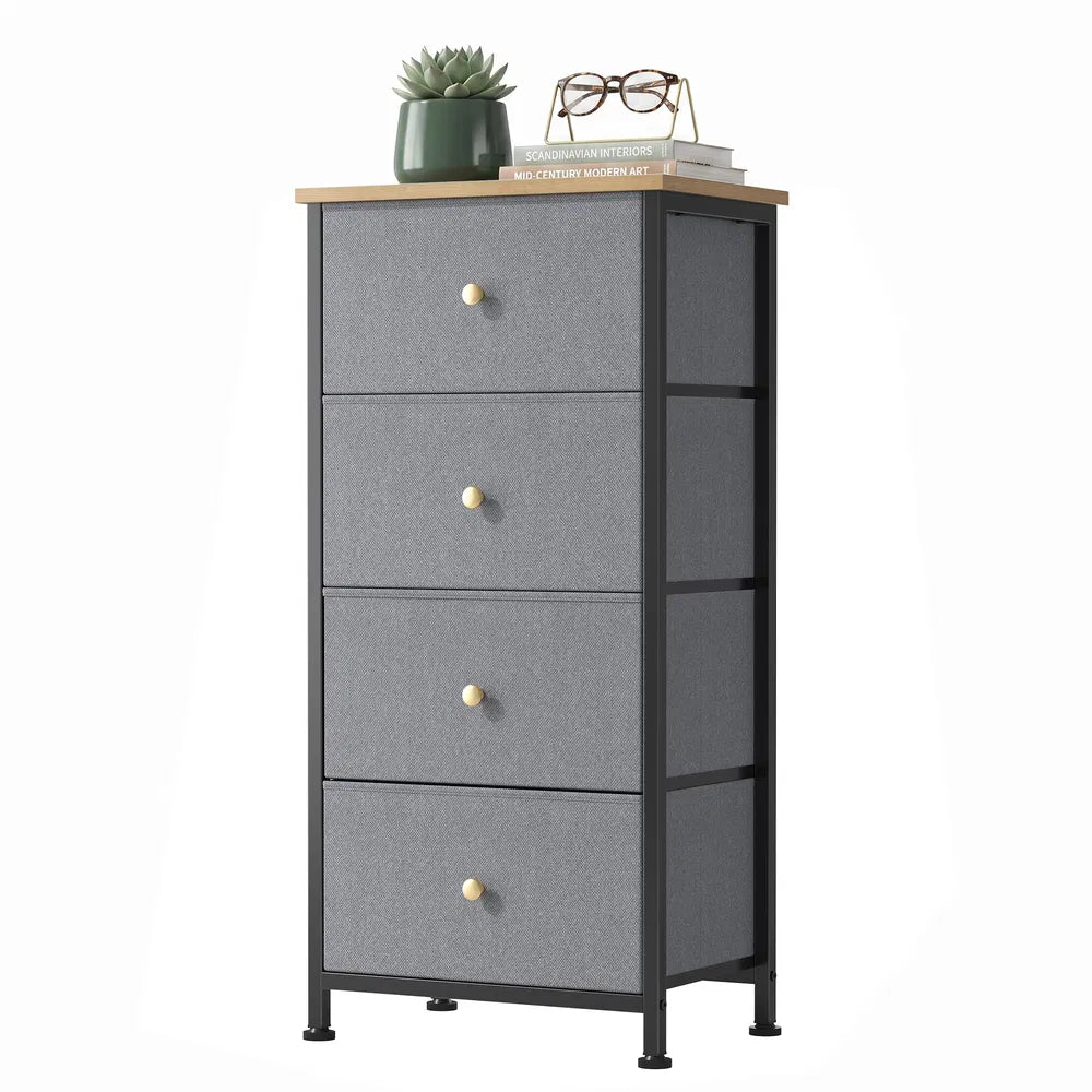 4-Drawer Storage Cabinet - blue