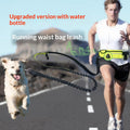 Hands-free running leash with waist bag