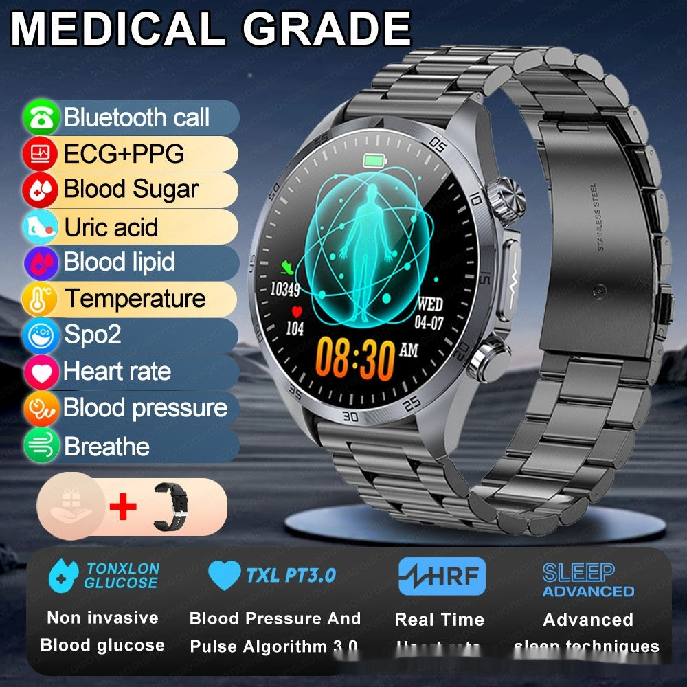 Smartwatch with Bluetooth Calling, Amoled Touchscreen, Health Monitoring