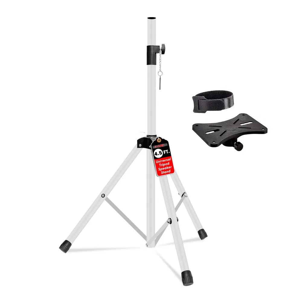 5 Core Adjustable Speaker Stand - White