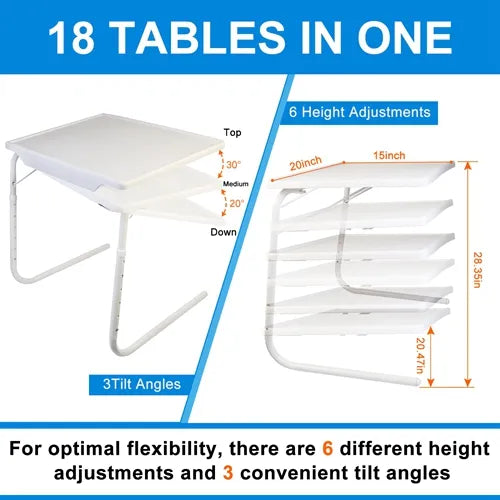 Foldable Tray Table Portable Sofa TV